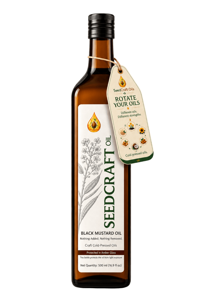 Seedcraft Black Mustard Oil bottle